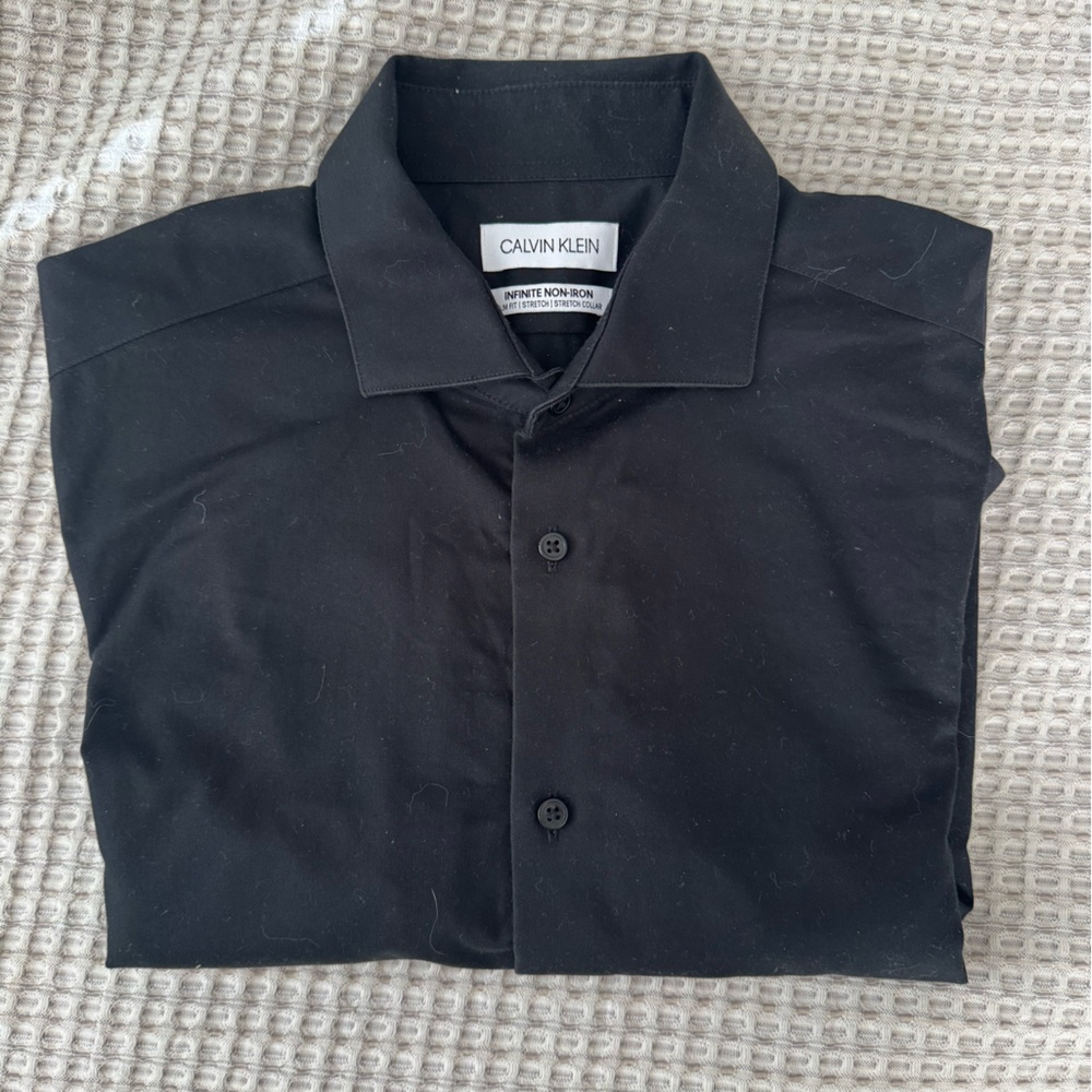 Men’s Calvin Klein Black Dress Shirt